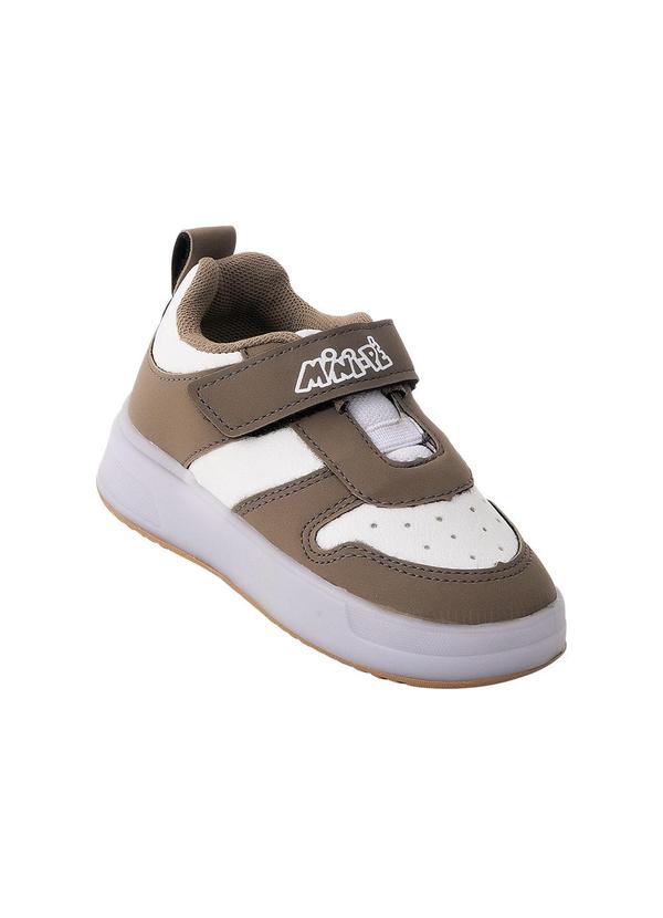 Vista 2 Tênis Infantil Cinza com Fechamento em Velcro Perfecta Perfecta