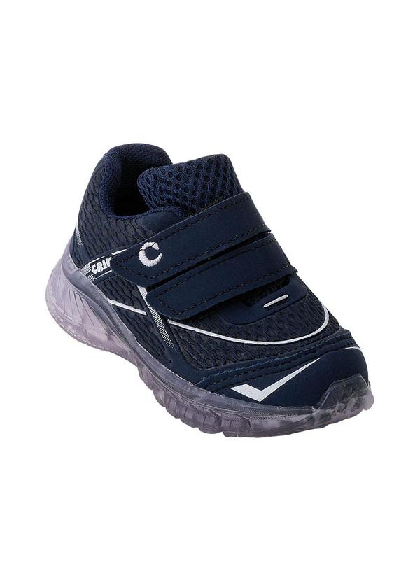 Vista 2 Tênis Infantil Marinho com Fechamento em Velcro Perfecta Perfecta