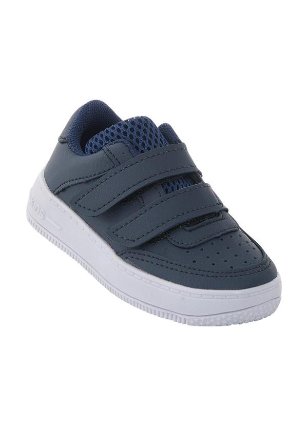Vista 2 Tênis Infantil Marinho com Velcro Perfecta Perfecta