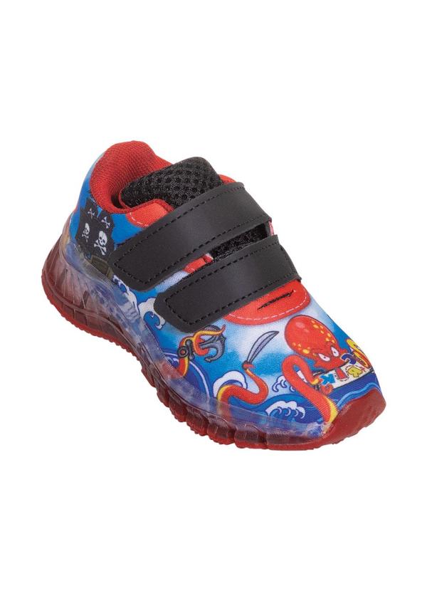 Vista 2 Tênis Infantil Vermelho com Luzinha Perfecta Perfecta
