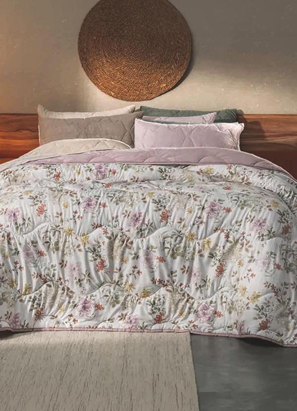 Edredom Blend Comfort Casal Rosa
