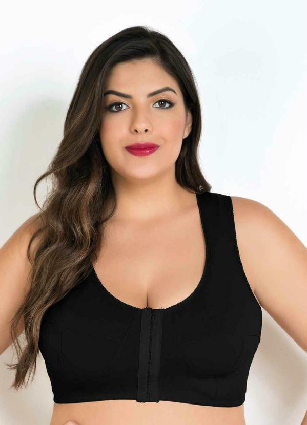 Sutiã Plus Size Preto Modelo Nadador