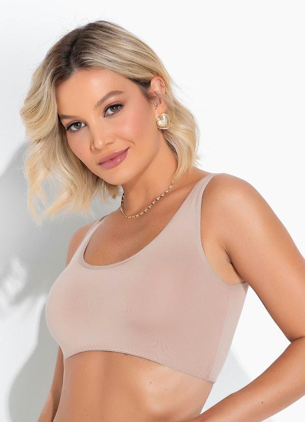 Vista 2 Top sem Bojo Chocolate Alma Dolce Alma Dolce