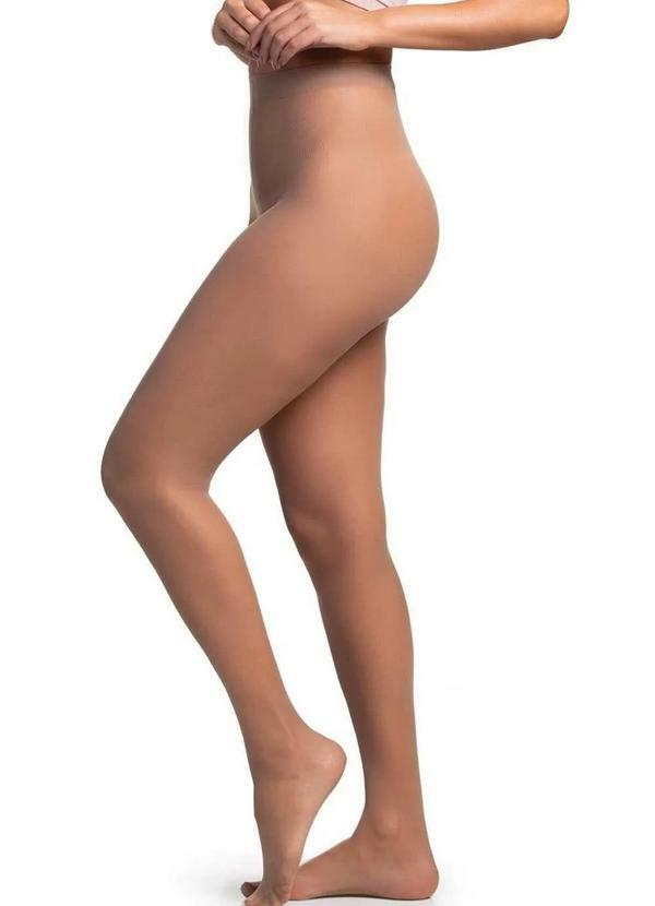 Vista 2 Meia Calça Fio 20 Europeu Trifil 6308 215-Tabaco TRIFIL