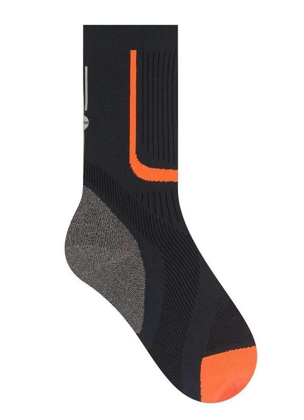Vista 2 Meia Ciclismo Selene 4295-001 501-Grafite-Laranja SELENE