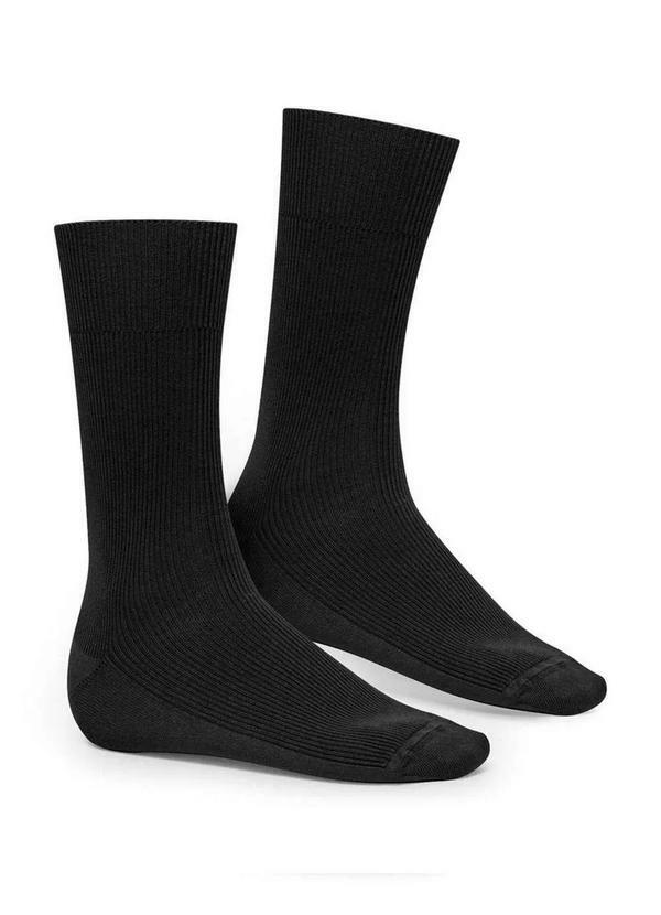 Vista 2 Meia Saúde Conforto Selene 6303-001 550-Preto SELENE