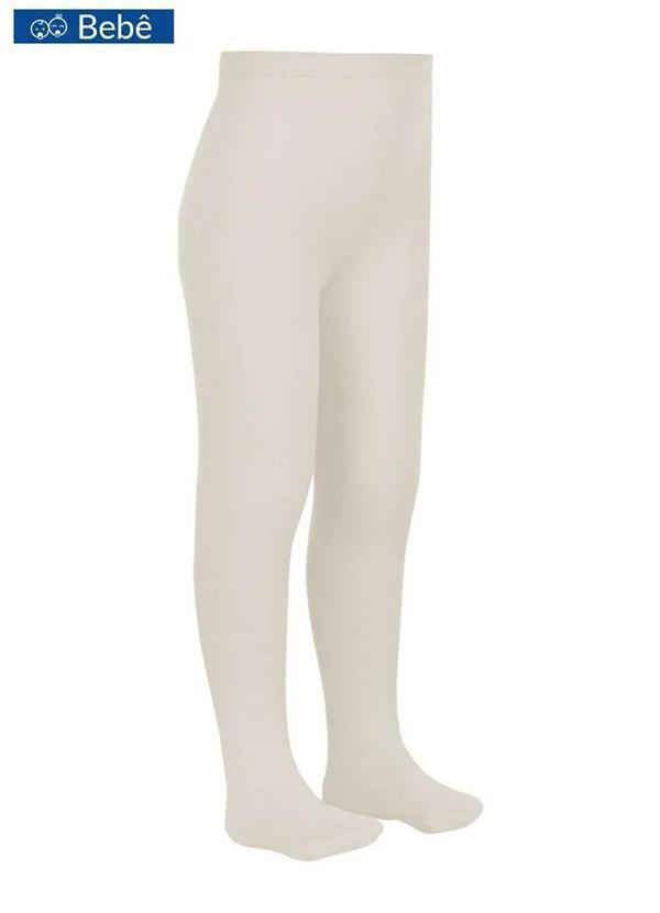 Vista 2 Meia Calça Bebê Fio 80 Opaca Lobinha 2576-001 100-Branca Lupo Lupo