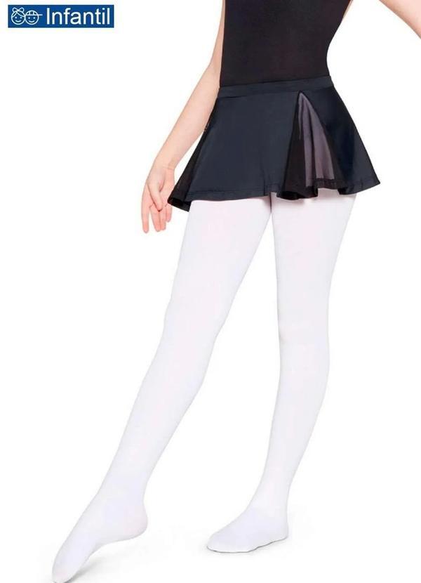 Vista 2 Meia Calça Infantil Fio 60 Ballet Lobinha 2588-001 1000-Branco-Antártida Lupo Lupo