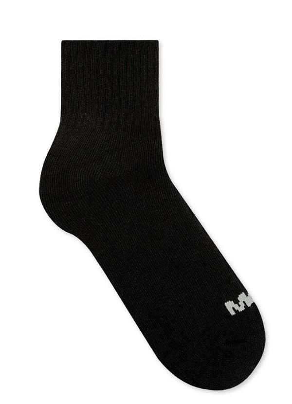 Vista 2 Meia Esportiva Cano Médio Mash 213.02 Pt00-Preto MASH
