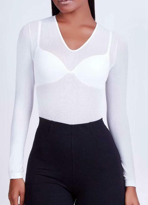 Vista 2 Camisete Feminina Loba 845-001 100-Branca Lupo Lupo