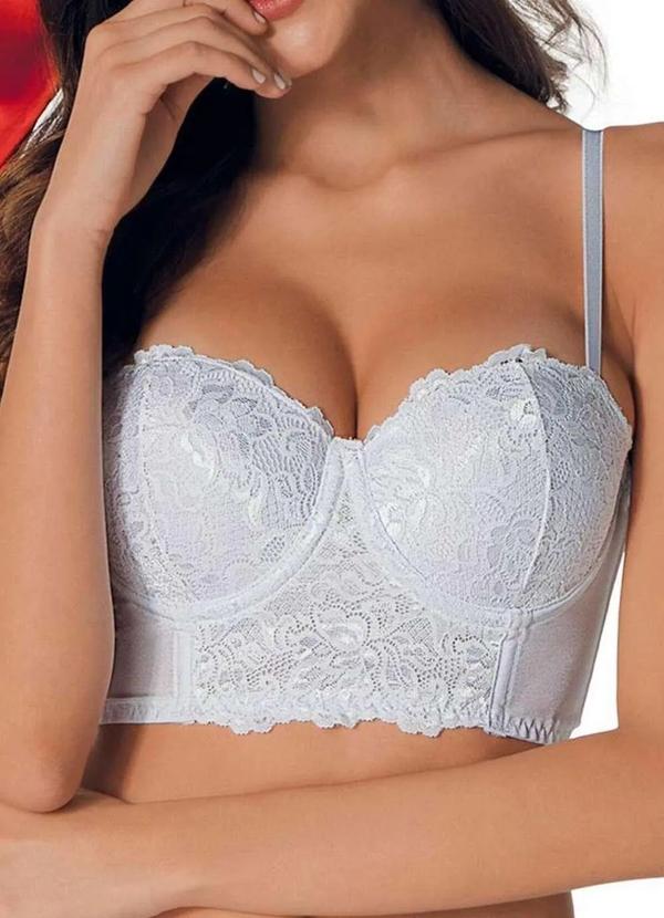 Cropped com Aro e Bojo Lover Demillus 67839 20-Branco