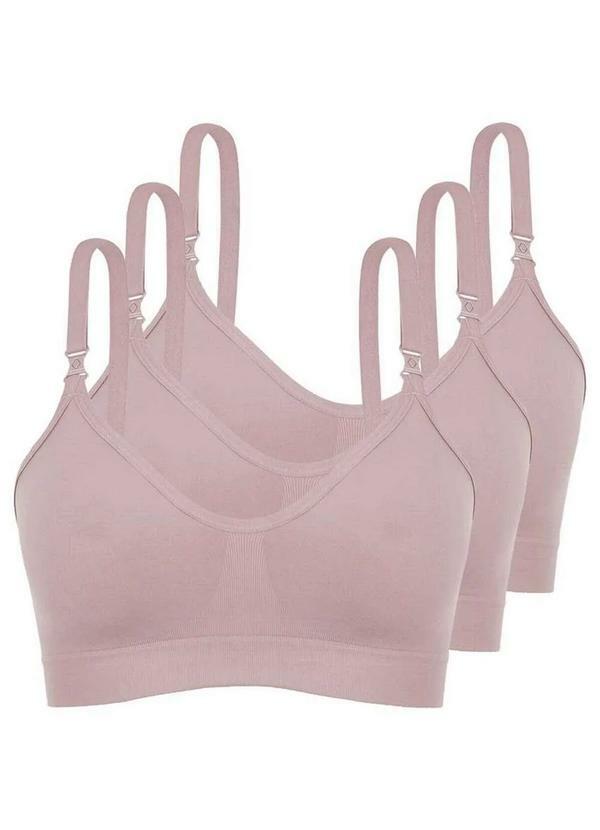 Vista 2 Kit com 3 Sutiã sem Aro e sem Bojo Loba 41028-001 Taça B Nude Lupo Lupo