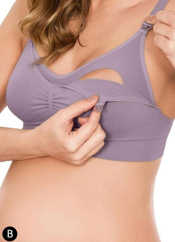 Vista 2 Sutiã Amamentação Plie 50149 Taça B 52-Lilac PLIÉ