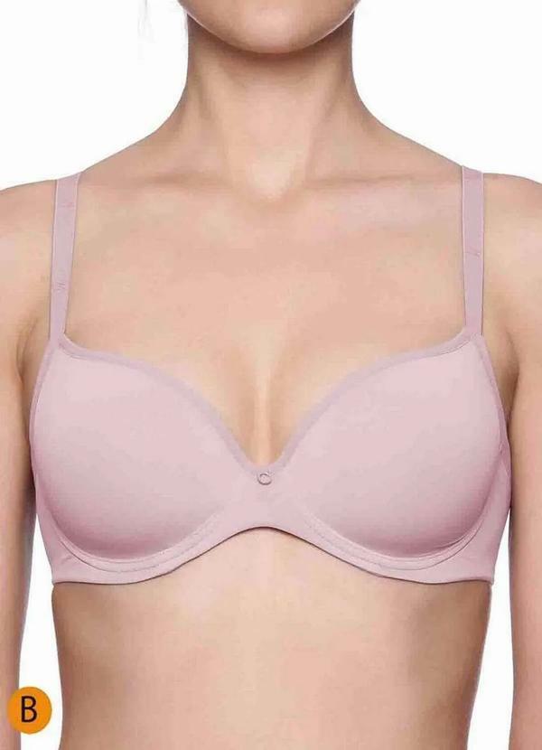 Vista 2 Sutiã com Aro e Bojo Liz 51381 Taça B Blush