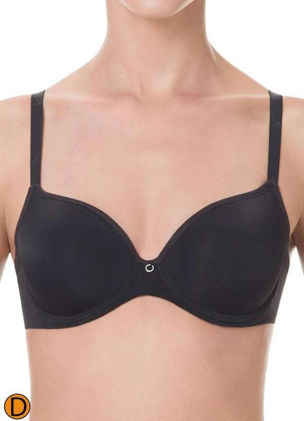 Vista 2 Sutiã com Aro e Bojo Liz 51381 Taça D 71-Preto
