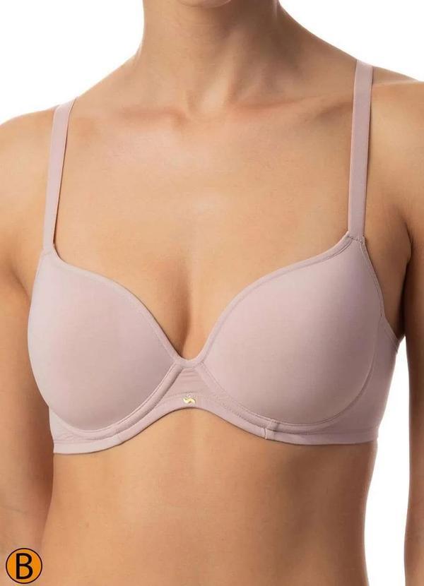 Vista 2 Sutiã com Aro e Bojo Liz 51809 Taça B 365-Blush Liz