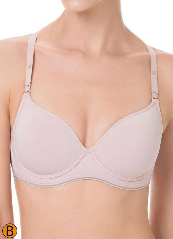 Sutiã com Aro e Bojo Liz 51818 Taça B 365-Blush