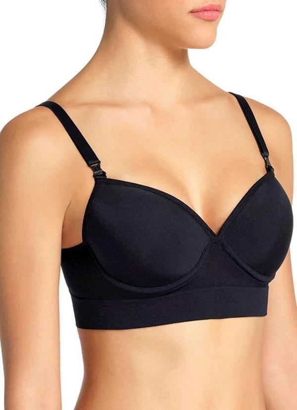 Vista 2 Sutiã com Aro e Bojo Loba 47160-001 999-Preto Lupo Lupo