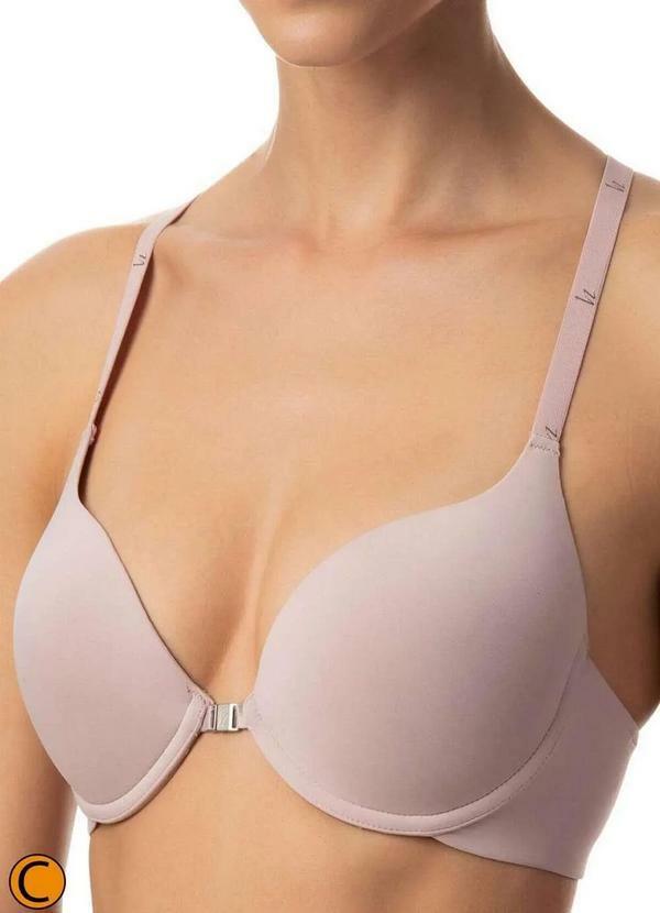 Vista 2 Sutiã com Aro e Bojo Push Up Liz 51385 Taça C 365-Blush Liz