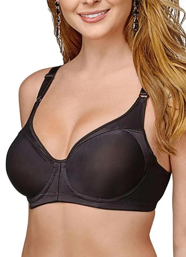 Sutiã com Aro e sem Bojo Support Control Demillus 64905 Taça C