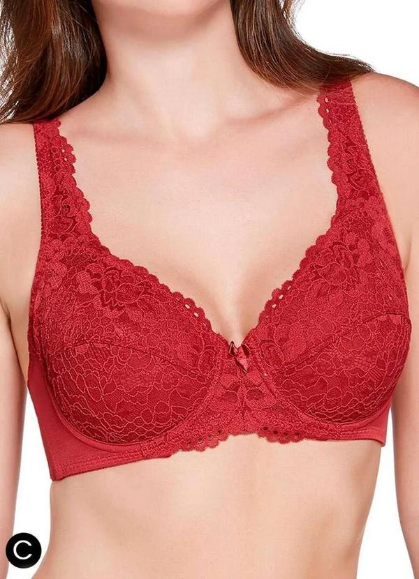 Sutiã com Aro e sem Bojo W Triumph Classic Soft 24341 Taça C