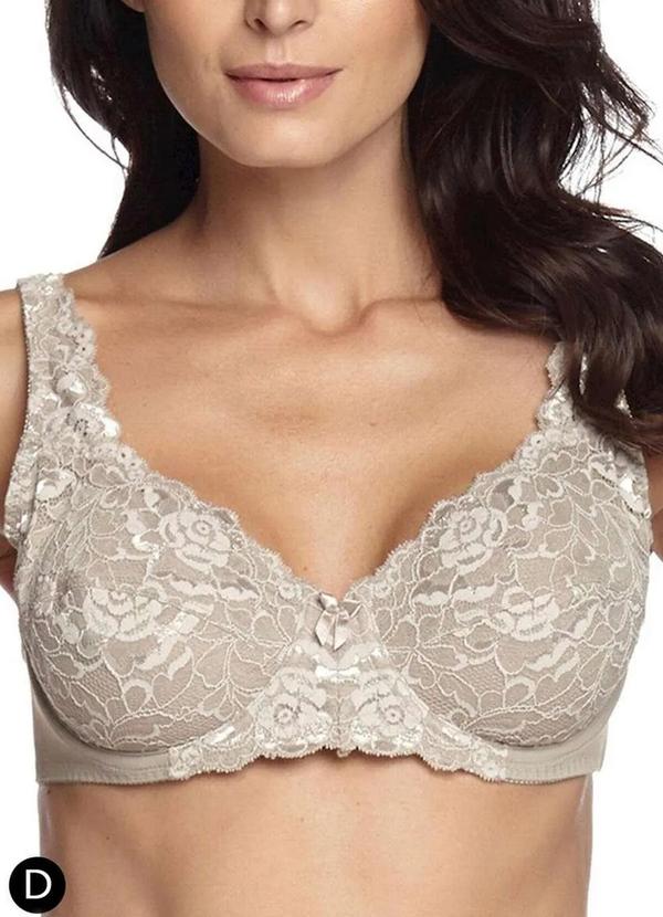 Sutiã com Aro e sem Bojo W Triumph Classic Soft 24341 Taça D 48-Mink