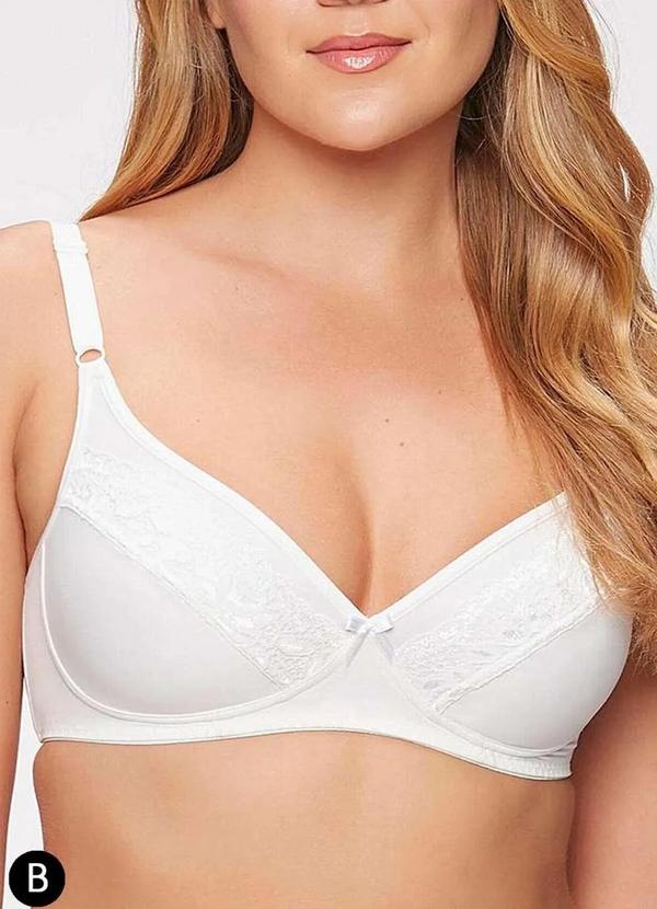 Sutiã sem Aro e sem Bojo N Triumph Brigitte 24787 Taça B 220-Branco