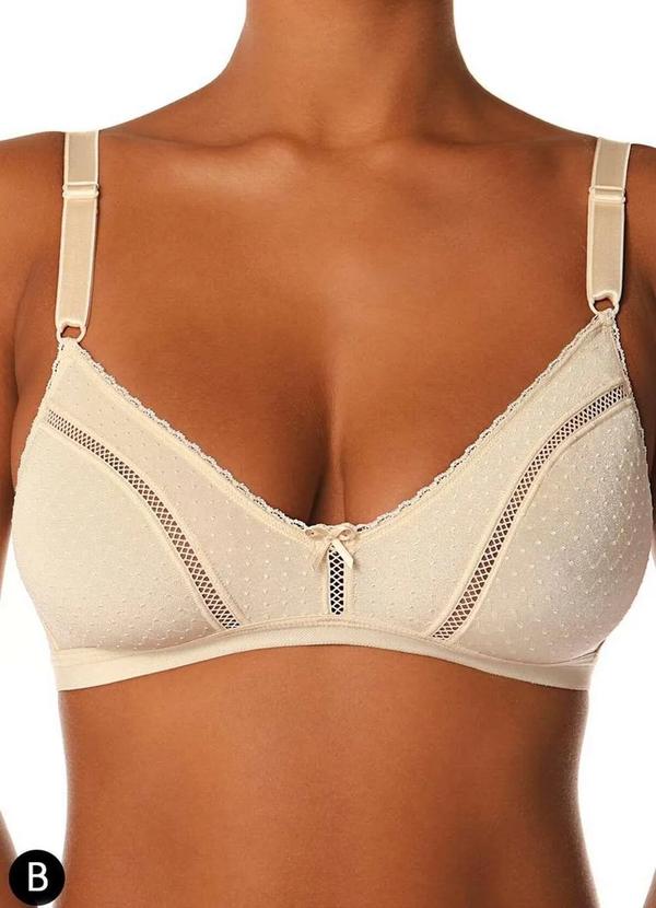 Sutiã Sustentação Bibelô Demillus 61486/78486 Taça B 14-Perola