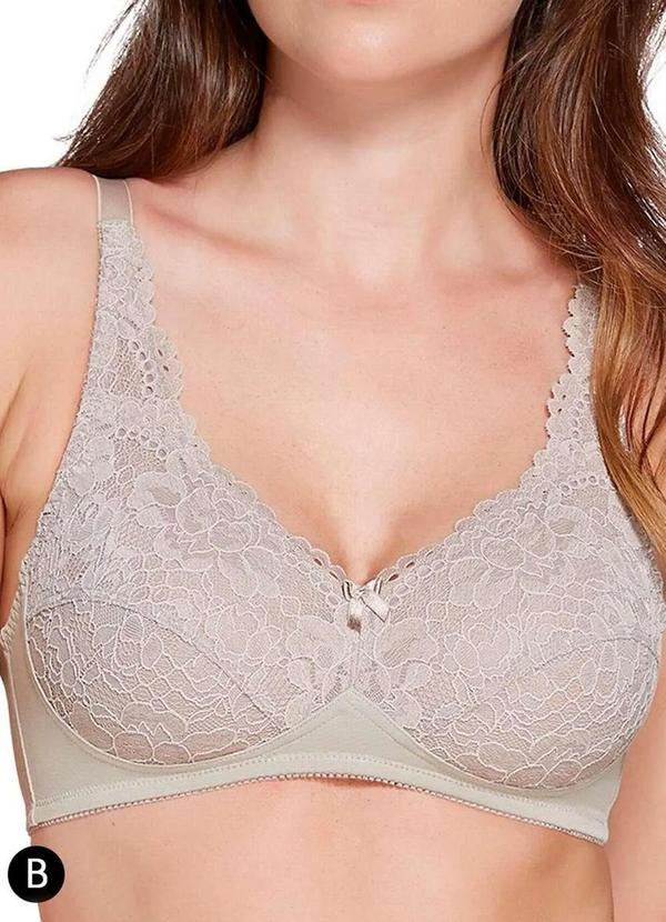 Sutiã Sustentação N Triumph Classic Soft 24340 Taça B 48-Mink