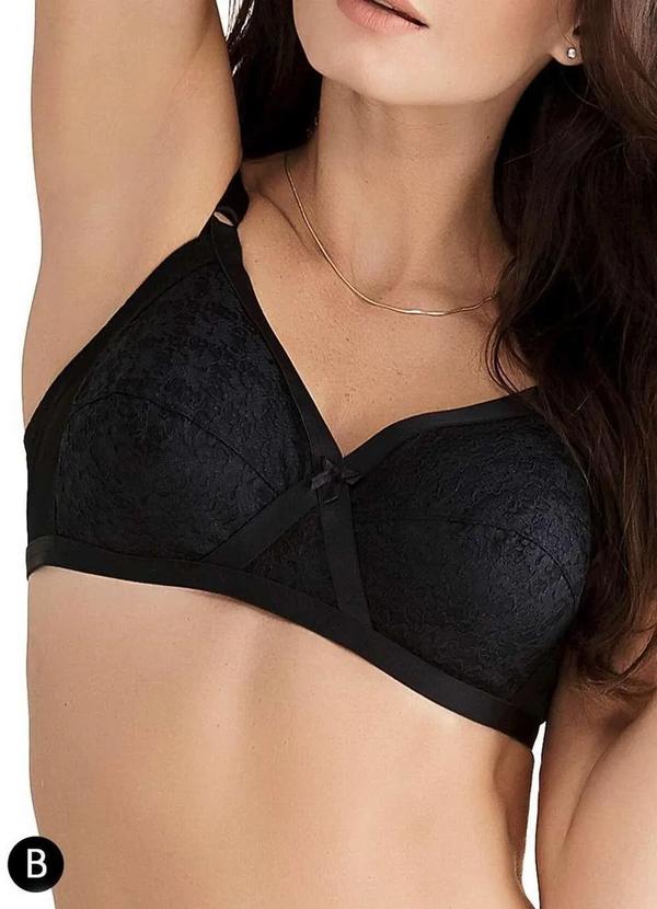 Sutiã Sustentação N Triumph Extra 24684 Taça B 217-Preto