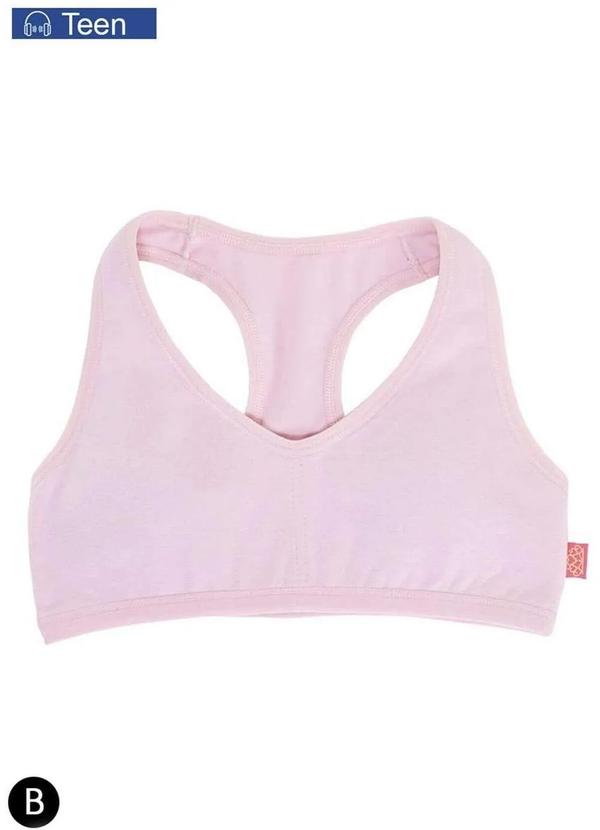 Top Nadador sem Aro com Bojo Rosa Sanny 136360 Taça B