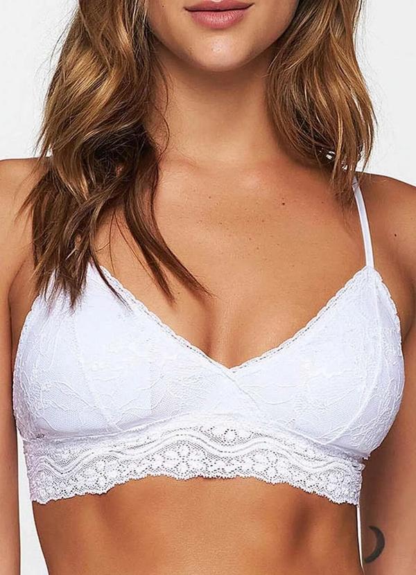 Top sem Aro com Bojo Removível Valisere 30565 09-Branco