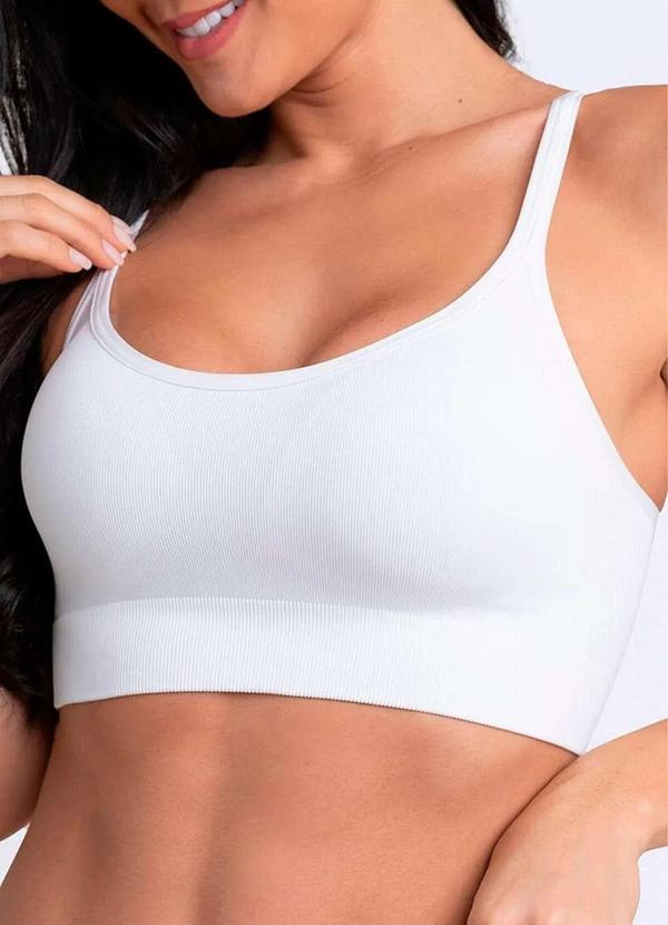 Top sem Aro e sem Bojo Loba 41018-001 1110-Branco