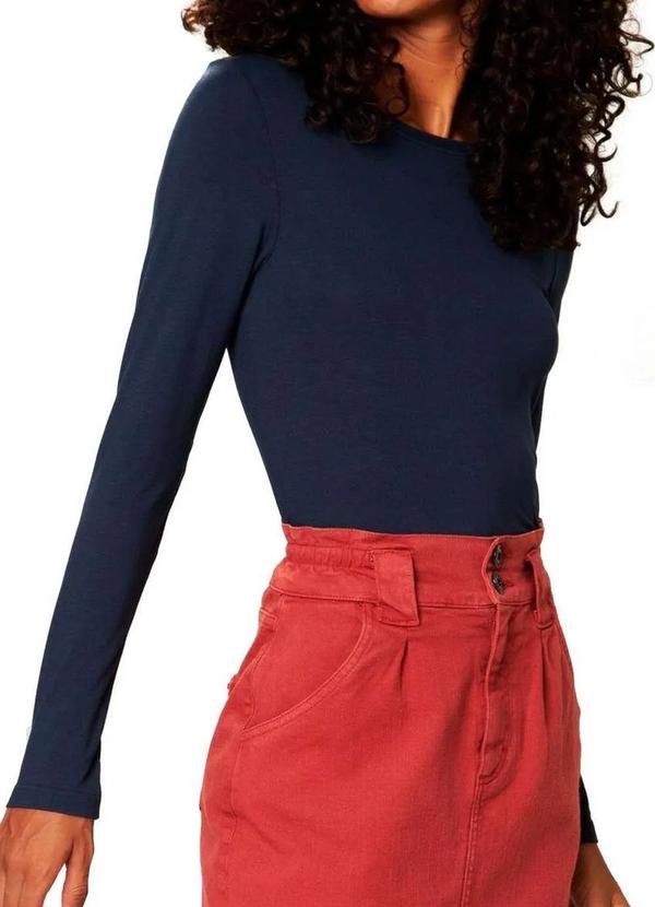 Blusa Feminina Malwee 1000078695 02023-Azul-Marinho