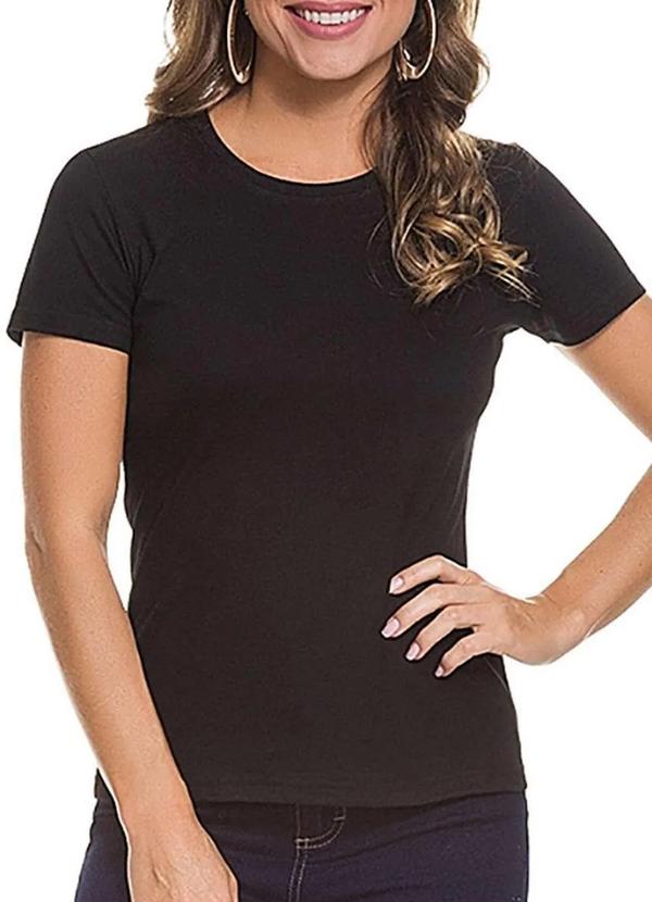 Vista 2 Camiseta Feminina Malwee 1000004499 00004-Preta Malwee