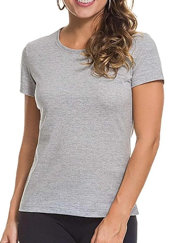 Vista 2 Camiseta Feminina Malwee 1000004499 50000-Mescla Malwee