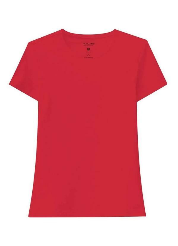 Camiseta Feminina Vermelho 02226-Vermelho