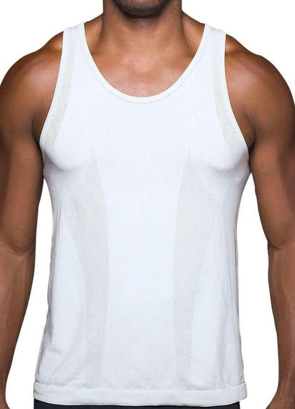 Camiseta Regata Masculina Running Lupo 70000-001 1110-Branco