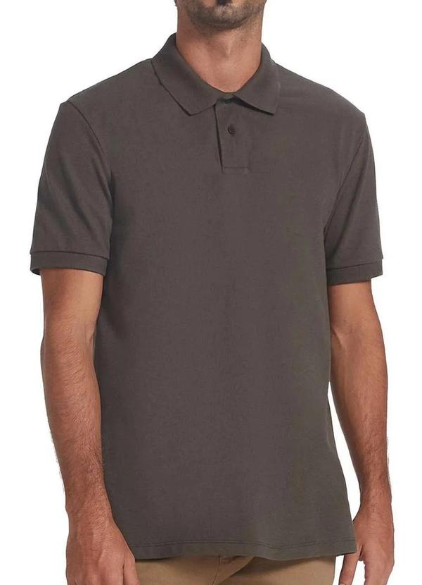 Vista 2 Camiseta Polo Masculina Hering N3a7 Nat-Verde Hering