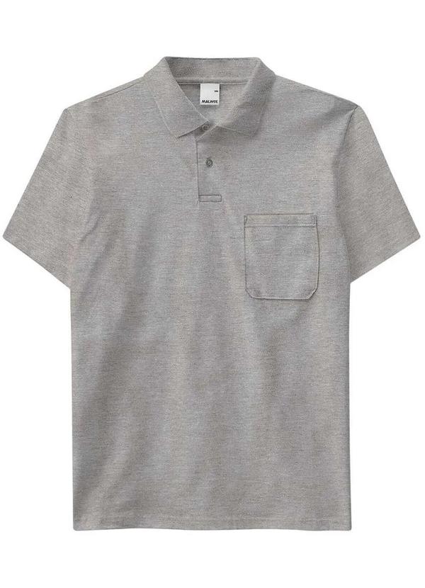 Camiseta Polo Masculina Malwee 4429 50000-Cinza