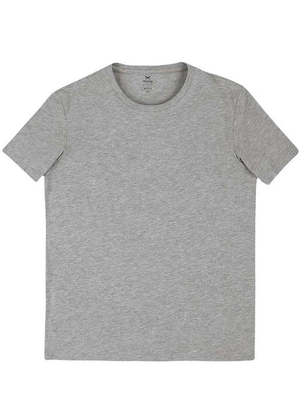 Vista 2 Camiseta Masculina Hering 201 M2h-Cinza-Mescla