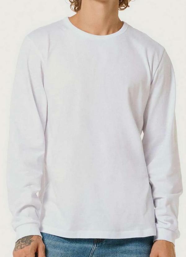 Camiseta Masculina Hering 204 Noa-Branco