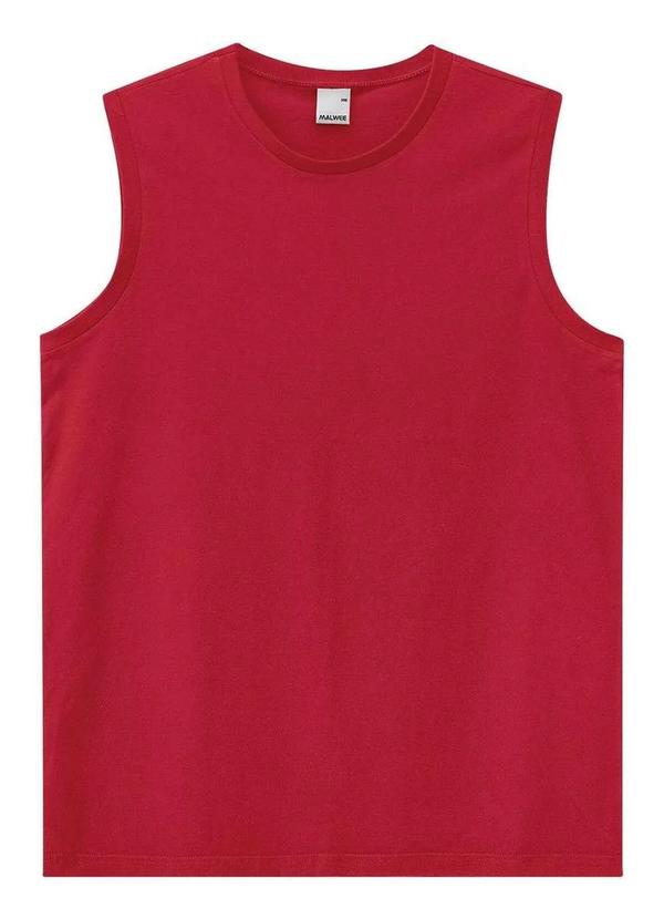 Camiseta Masculina Regata Vermelho
