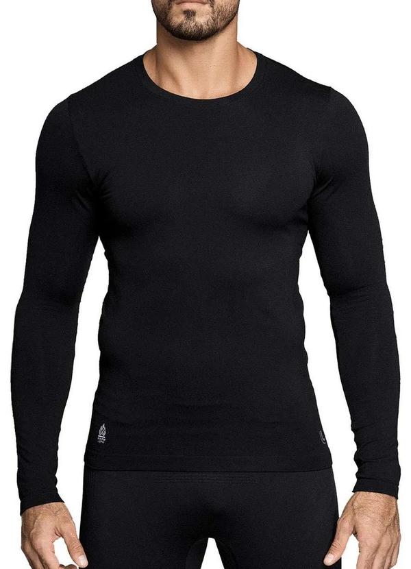 Camiseta Masculina Térmica Lupo 70661-001 9990-Preto