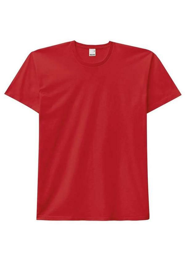 Camiseta Masculina Vermelho 02226-Vermelho