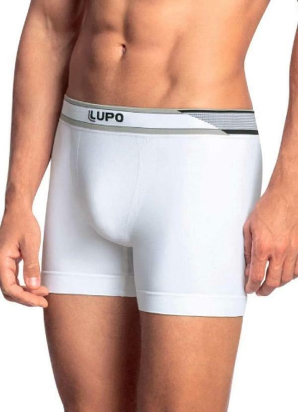 Vista 2 Cueca Boxer Lupo 766-006 1110-Branco Lupo
