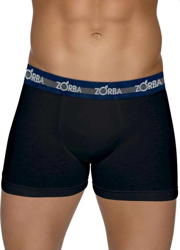 Cueca Boxer Preto Zorba 702