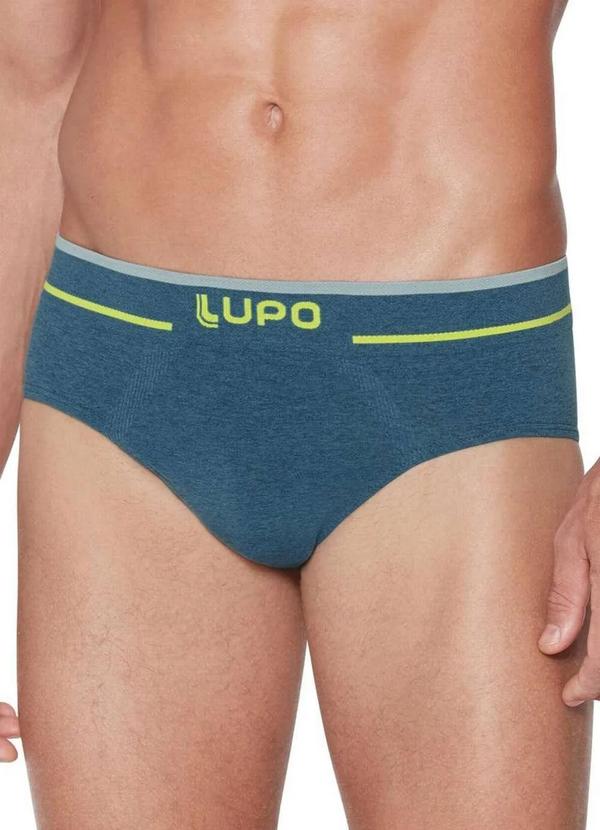 Cueca Slip Azul Lupo 624-003