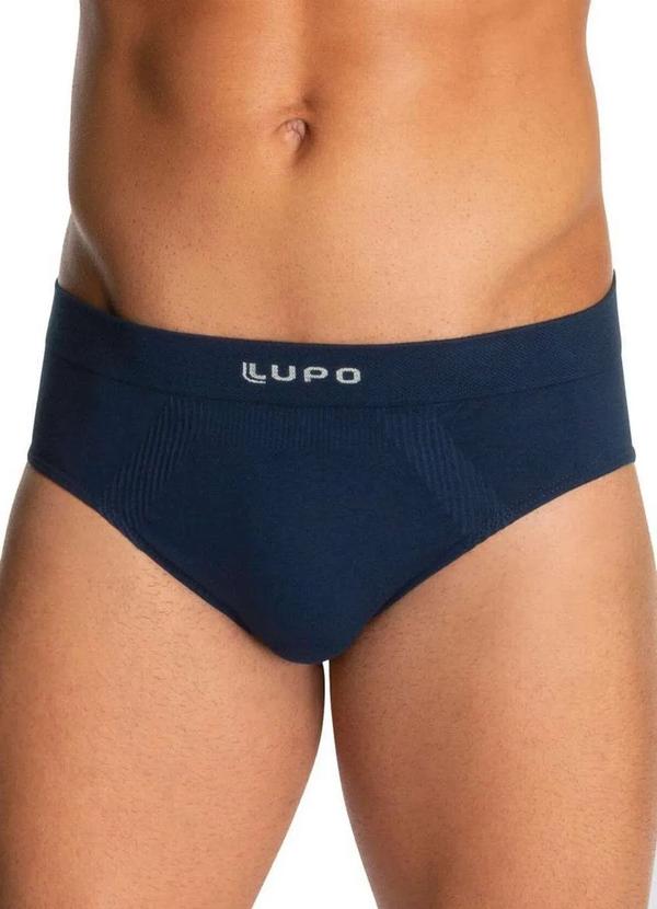 Vista 2 Cueca Slip Lupo 681-001 2800-Marinho Lupo