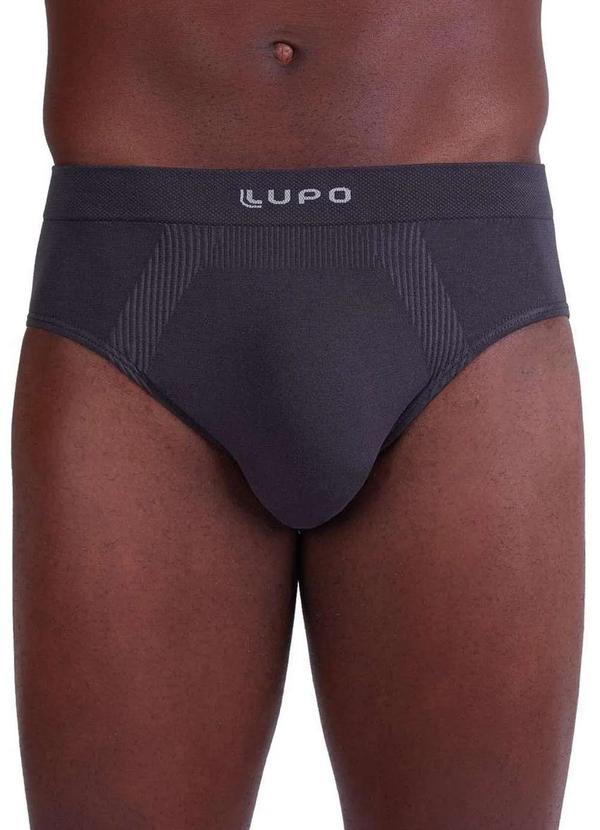 Vista 2 Cueca Slip Lupo 681-001 887-Grafite Lupo